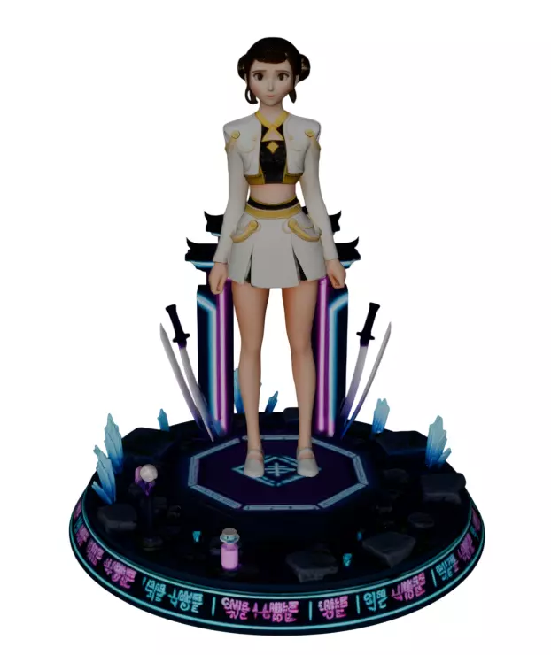 Zoey - K Pop Demon Hunters 3D print model_0