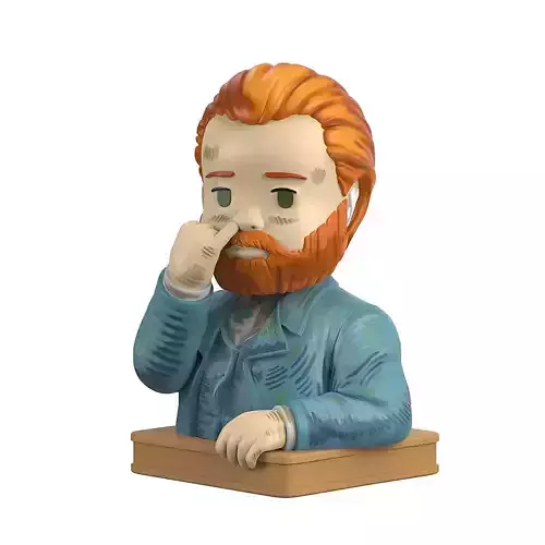  Van Gogh Starry Night Earless toy 3D print model
