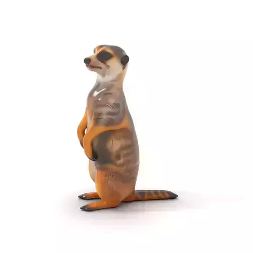 Standing Meerkat Fur model pack