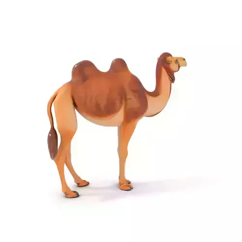 Desert Camel Fur model pack Low-poly 3D model