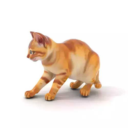 Orange Tabby Kitten model pack Low-poly 3D model
