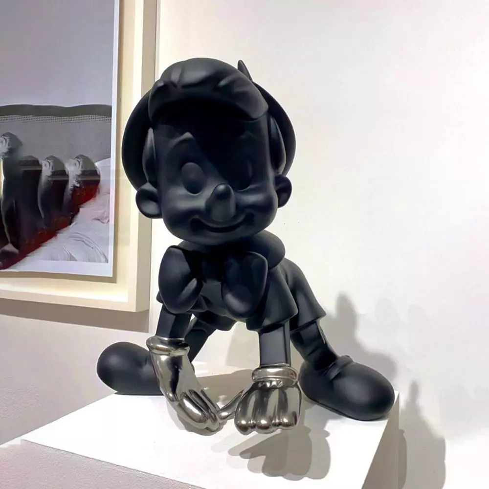 Chrome Pinocchio Disney Cricket Player toy 3D print model