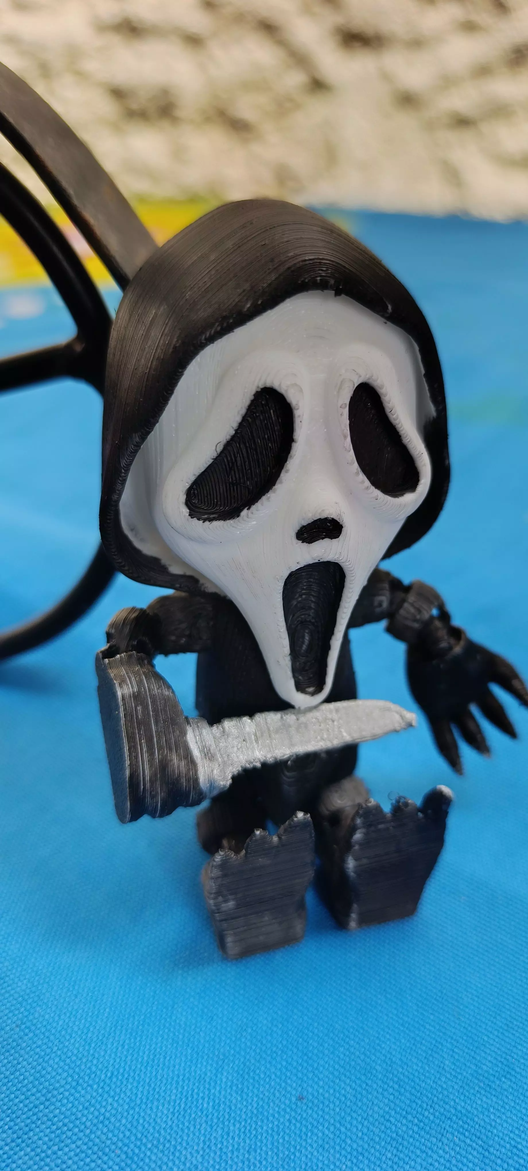 Scream articulado  3D print model_1