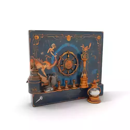 Antique Nautical Instrument model pack Low-poly 3D model