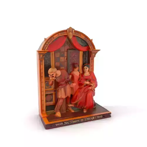 Renaissance Art Frame model pack Low-poly 3D model