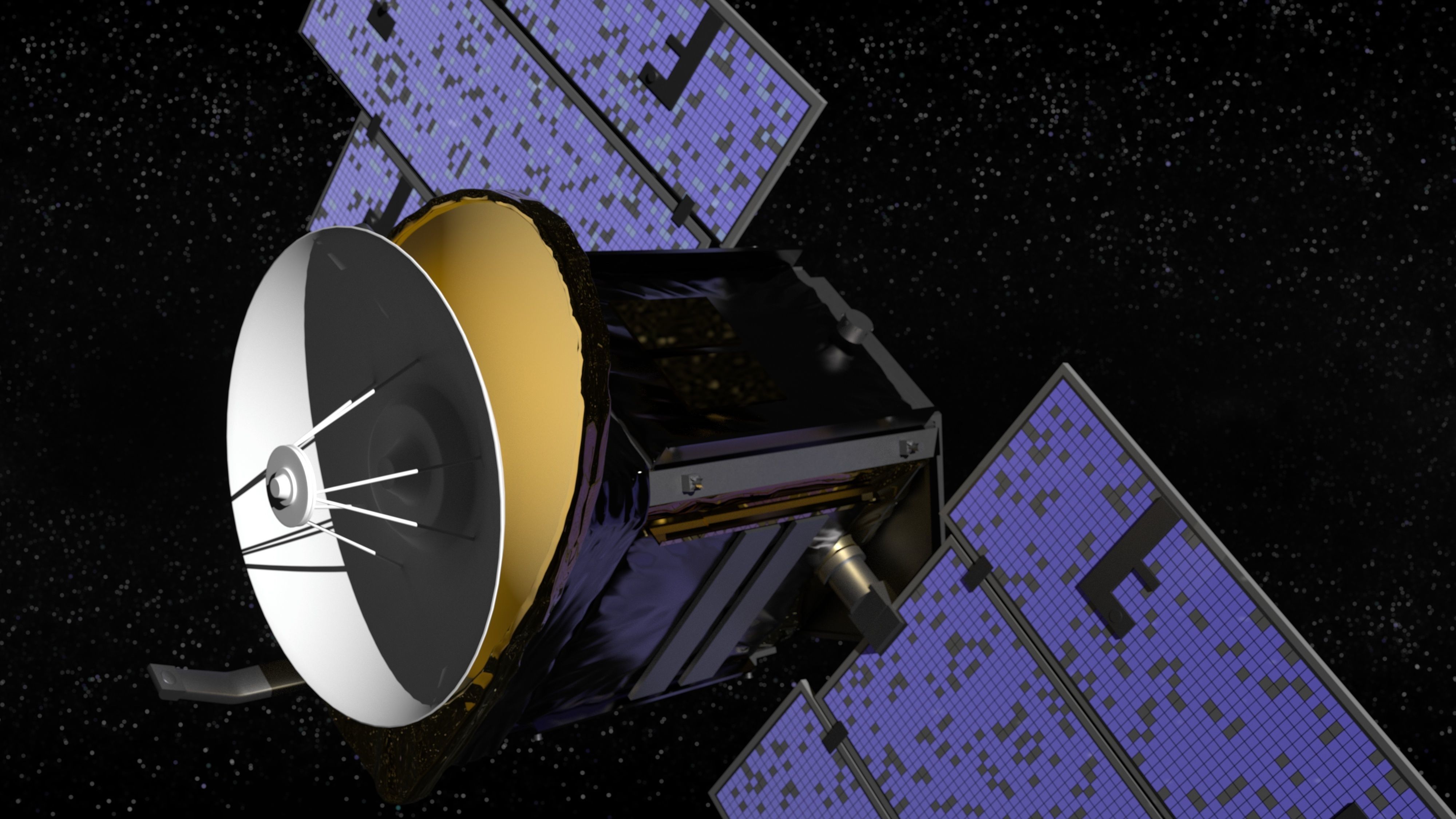 Rocket spaceship - With engine and Satellite 3D model_12