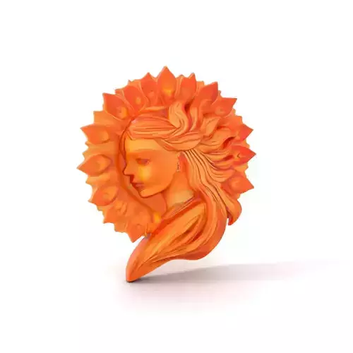 Radiant Sun Goddess model pack Low-poly 3D model