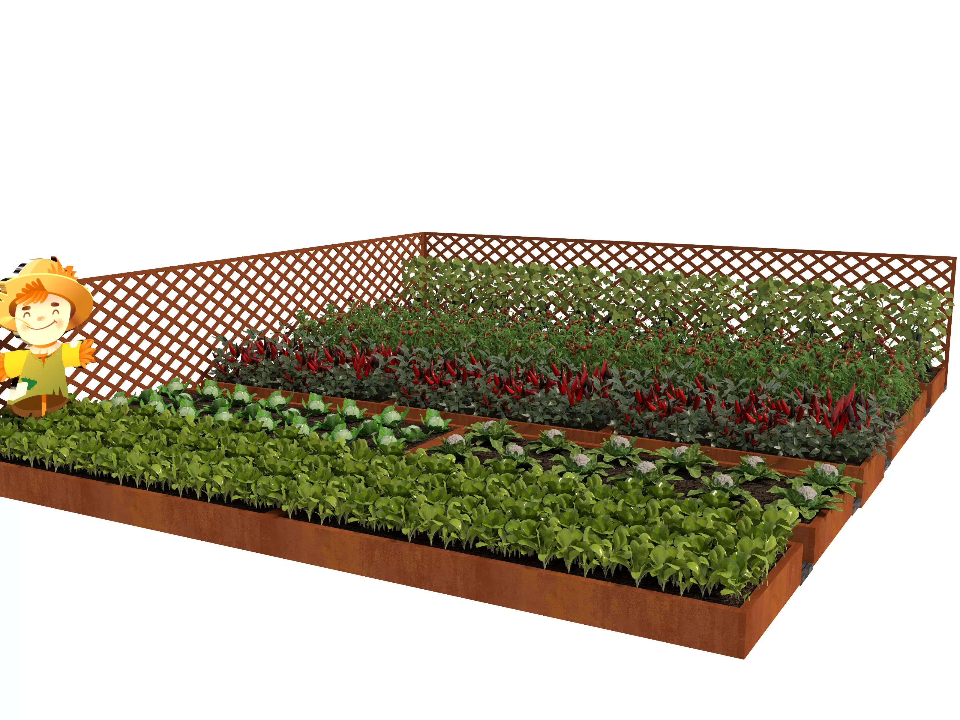 Edible Vegetable for Garden and Landscaping 3D model
