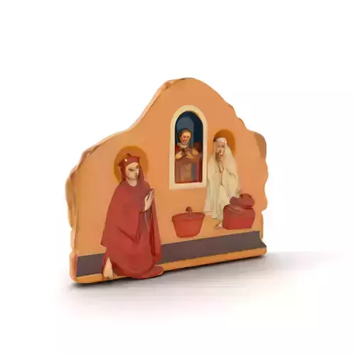 Antique Fresco Fragment model pack Low-poly 3D model