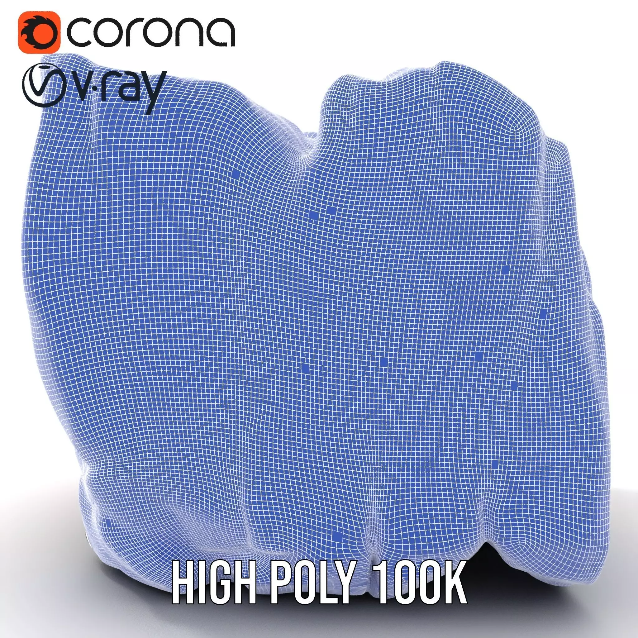 Vibrant Waterfall Terrain model pack Low-poly 3D model_33