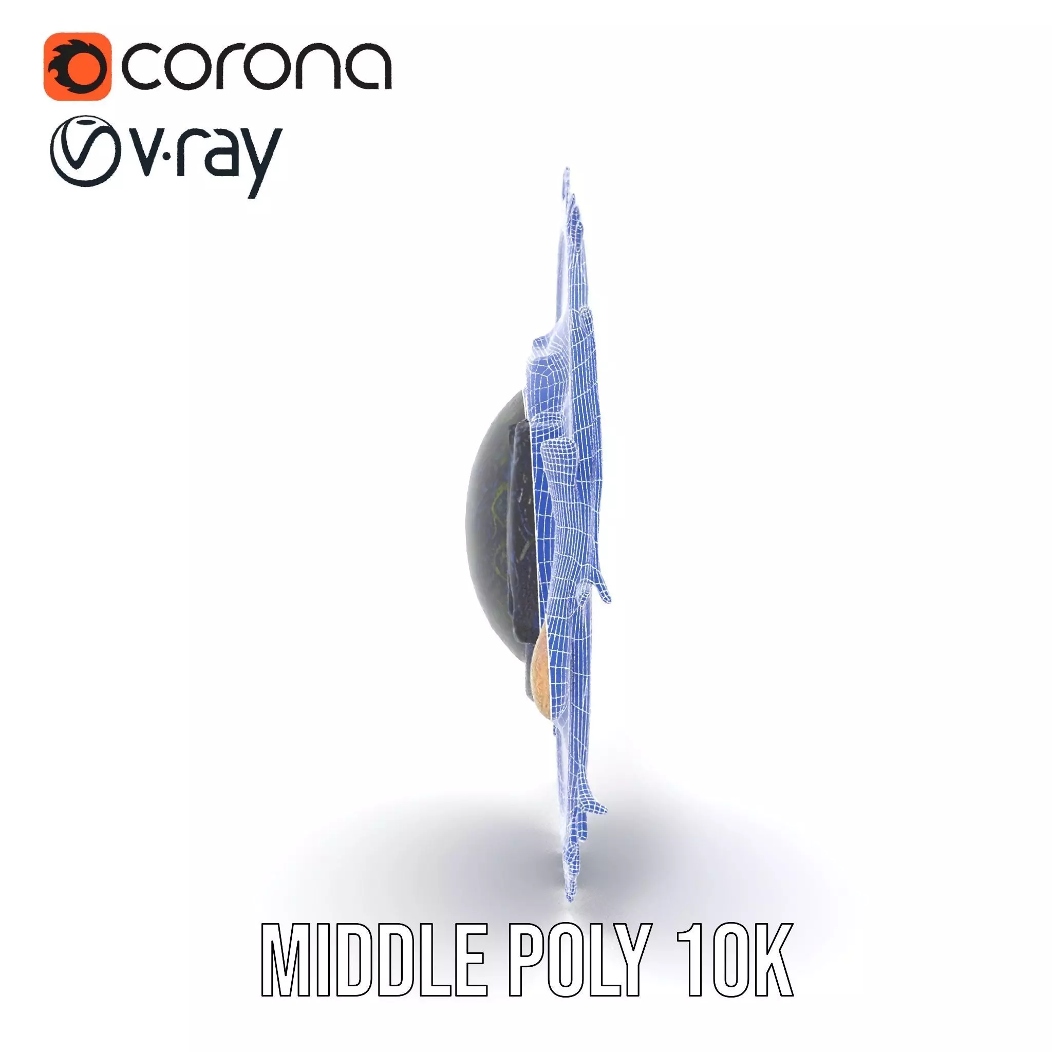 Vibrant Mandala Tapestry model pack Low-poly 3D model_27