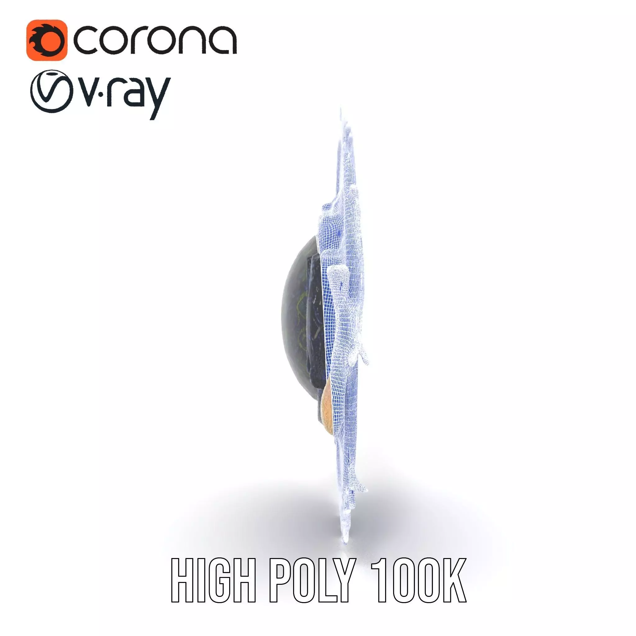 Vibrant Mandala Tapestry model pack Low-poly 3D model_34