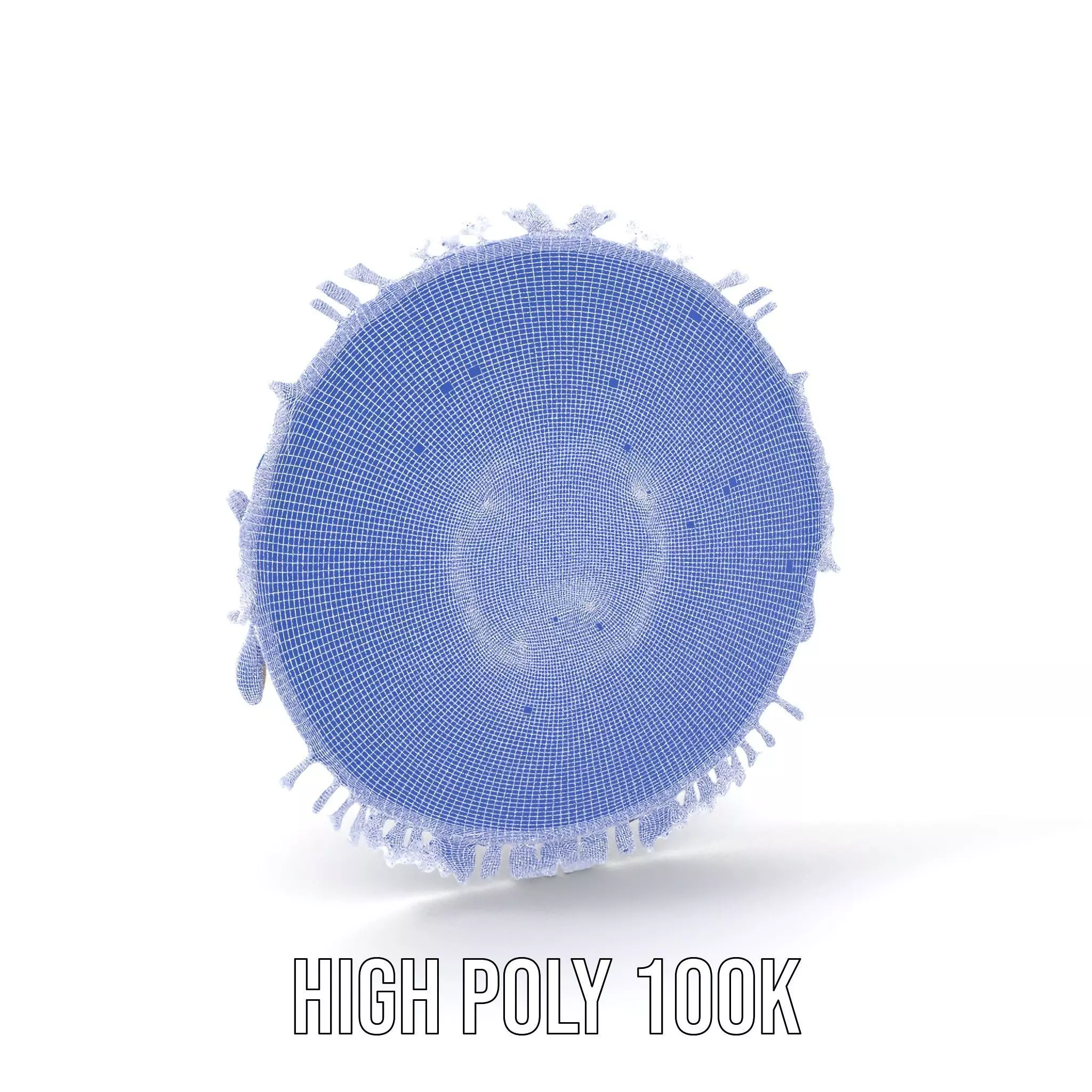 Vibrant Mandala Tapestry model pack Low-poly 3D model_4