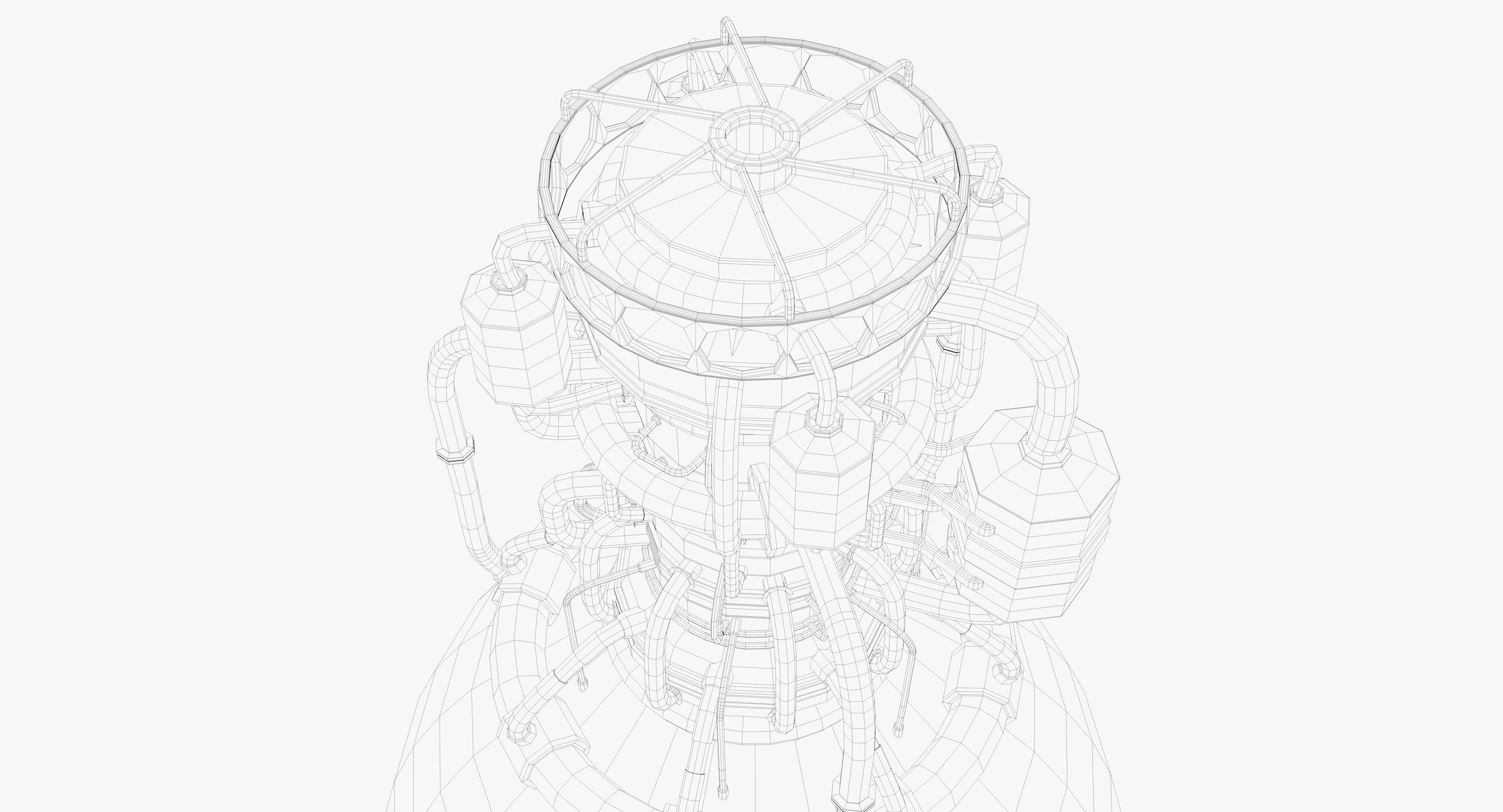 Rocket engine 3D model_14