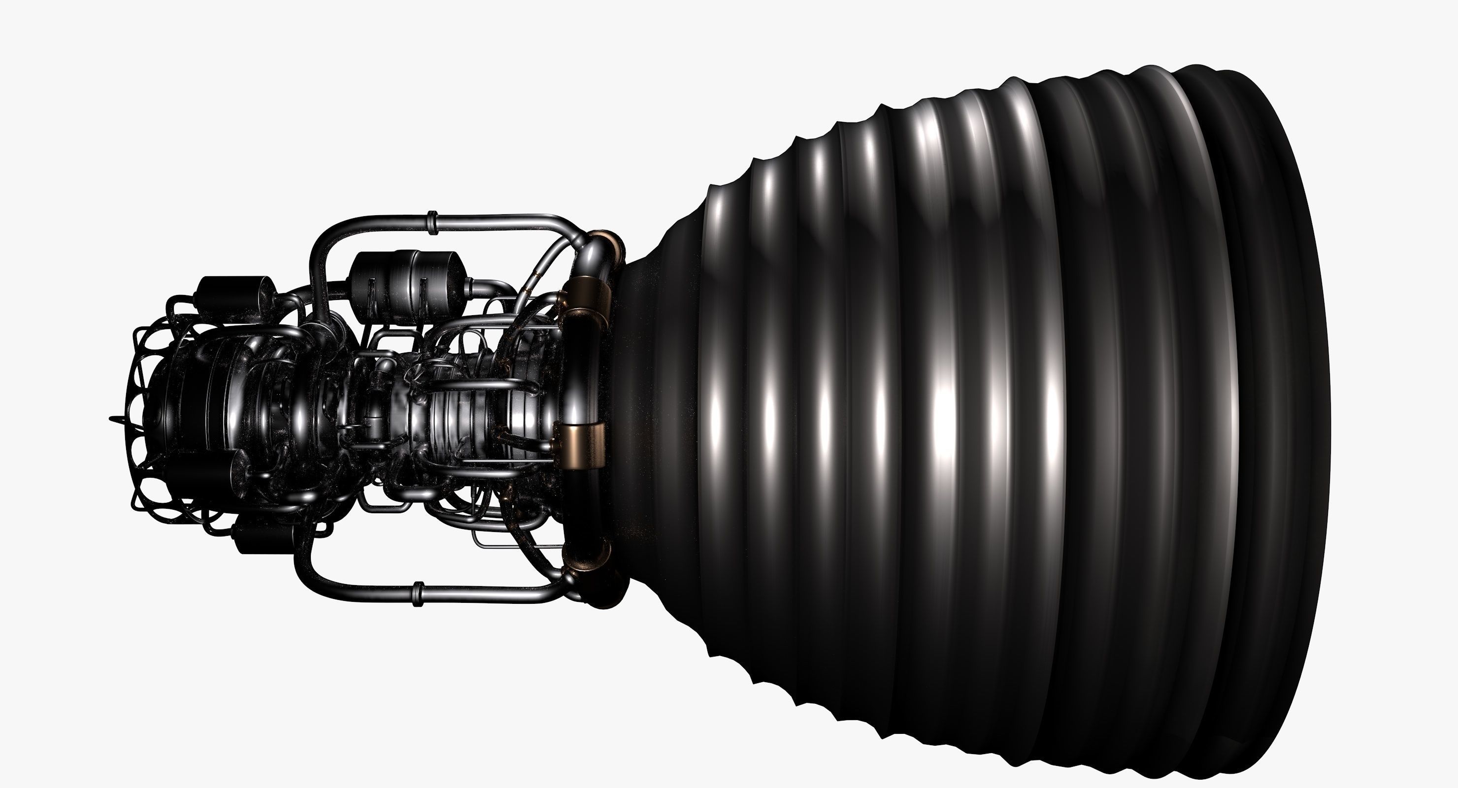 Rocket engine 3D model_3