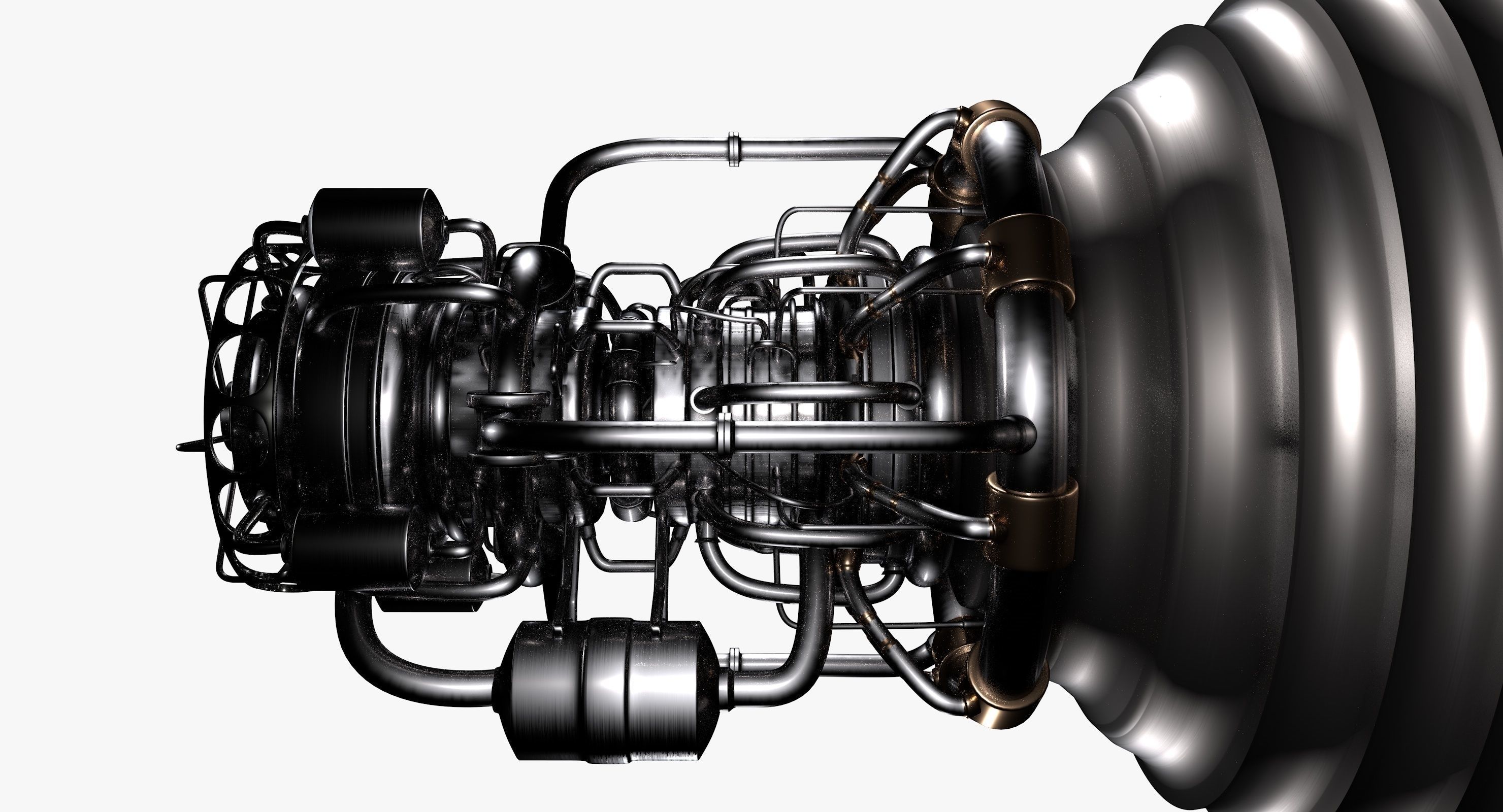 Rocket engine 3D model_6
