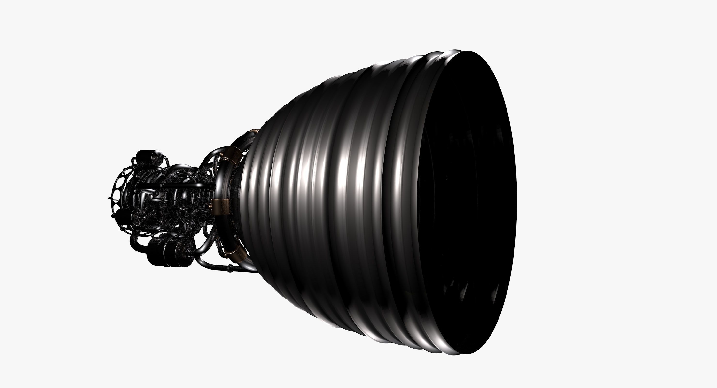 Rocket engine 3D model_4