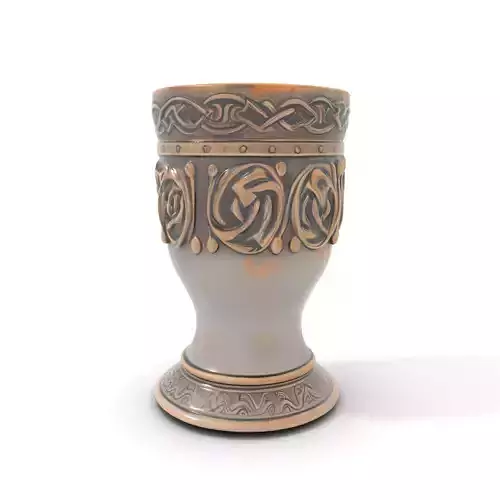 Ornate Bronze Goblet model pack Low-poly 3D model