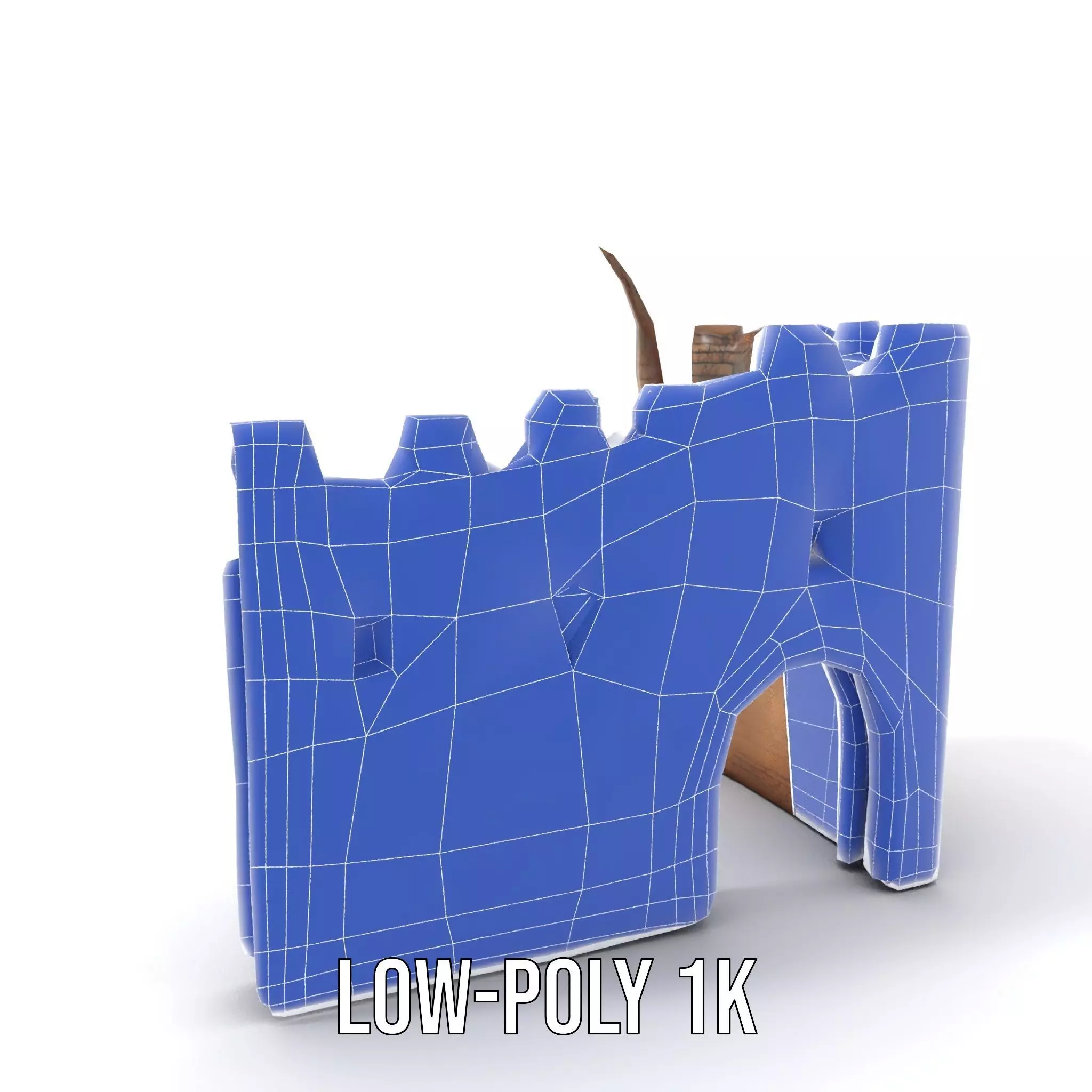 Medieval Stone Gate model pack Low-poly 3D model_28