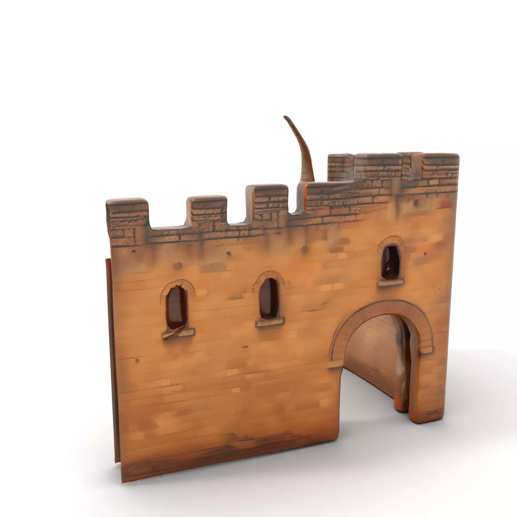 Medieval Stone Gate model pack Low-poly 3D model_6