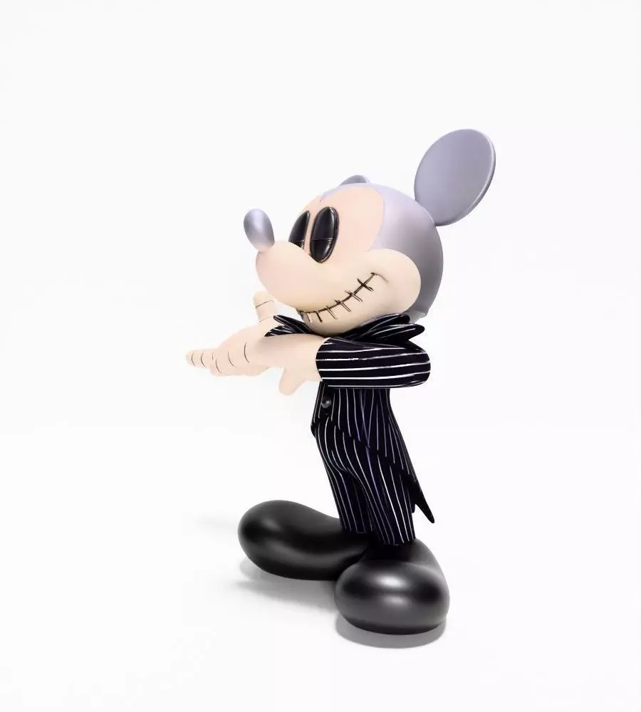 Mickey Mouse Jack Skellington Halloween toy 3D print model_4