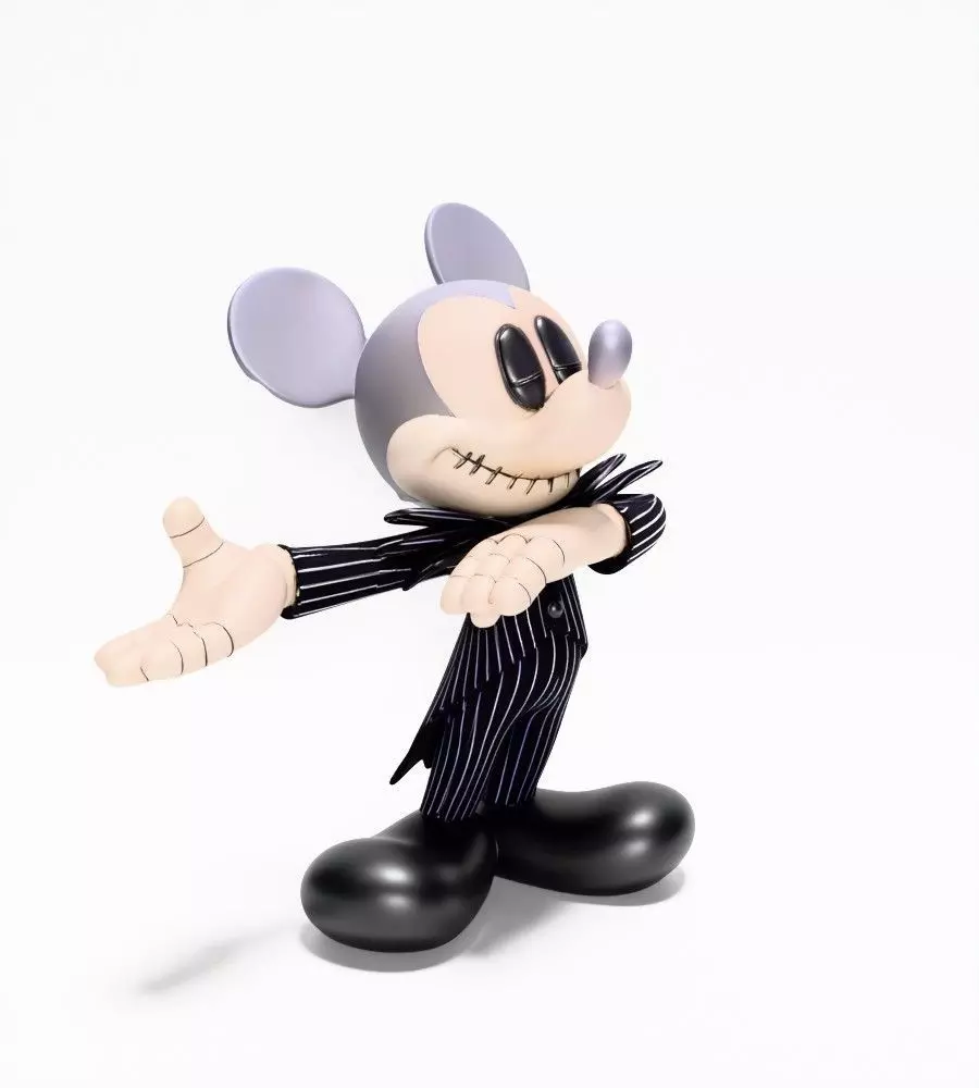 Mickey Mouse Jack Skellington Halloween toy 3D print model_20