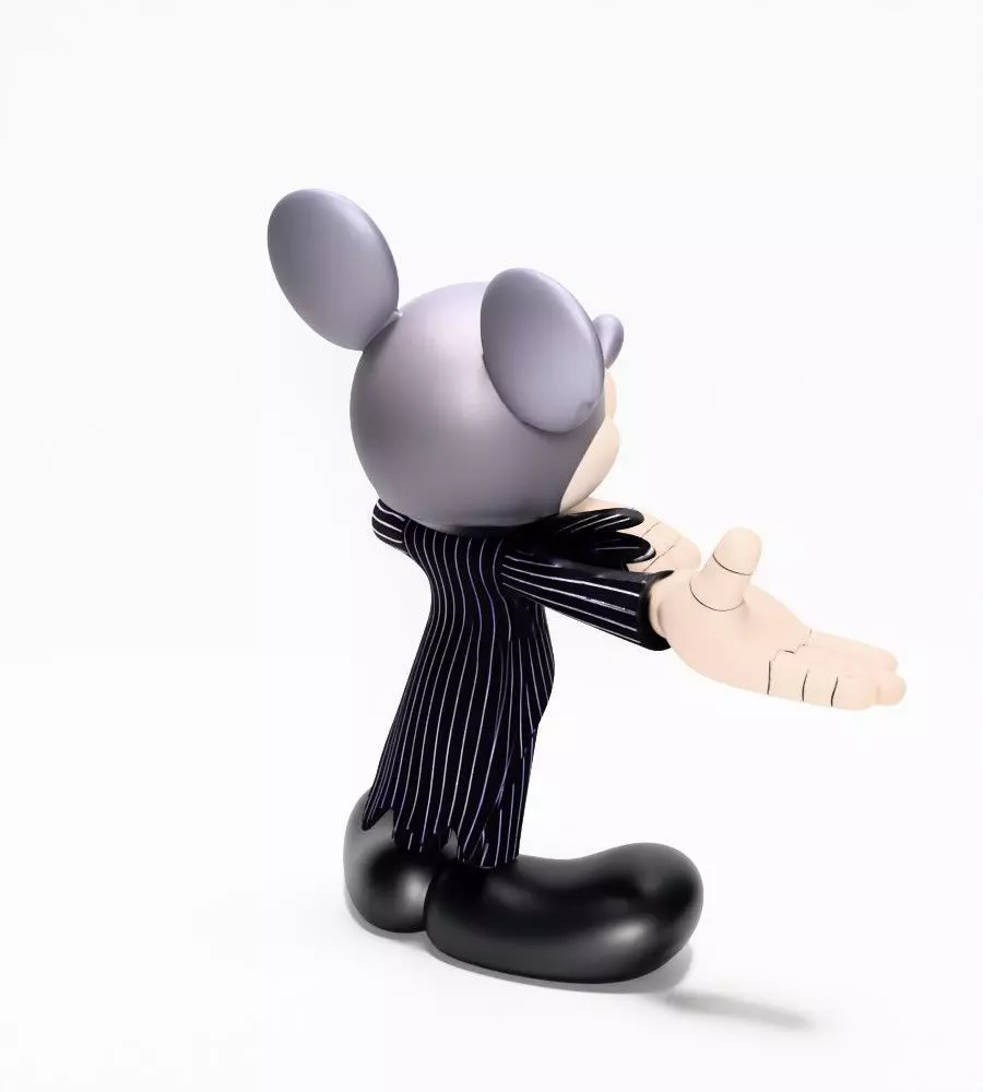 Mickey Mouse Jack Skellington Halloween toy 3D print model_14