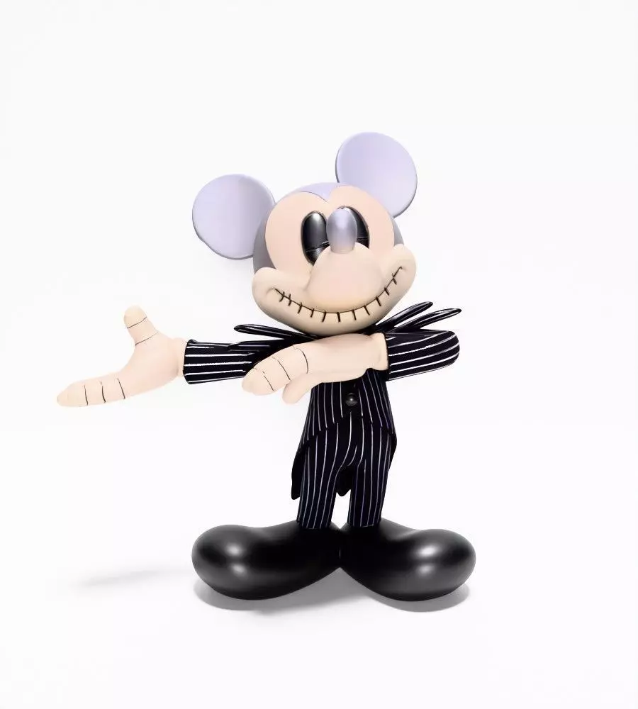 Mickey Mouse Jack Skellington Halloween toy 3D print model_22