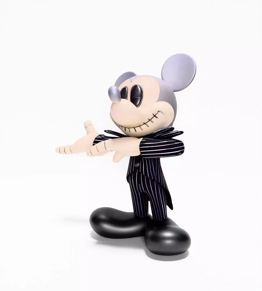 Mickey Mouse Jack Skellington Halloween toy 3D print model_3