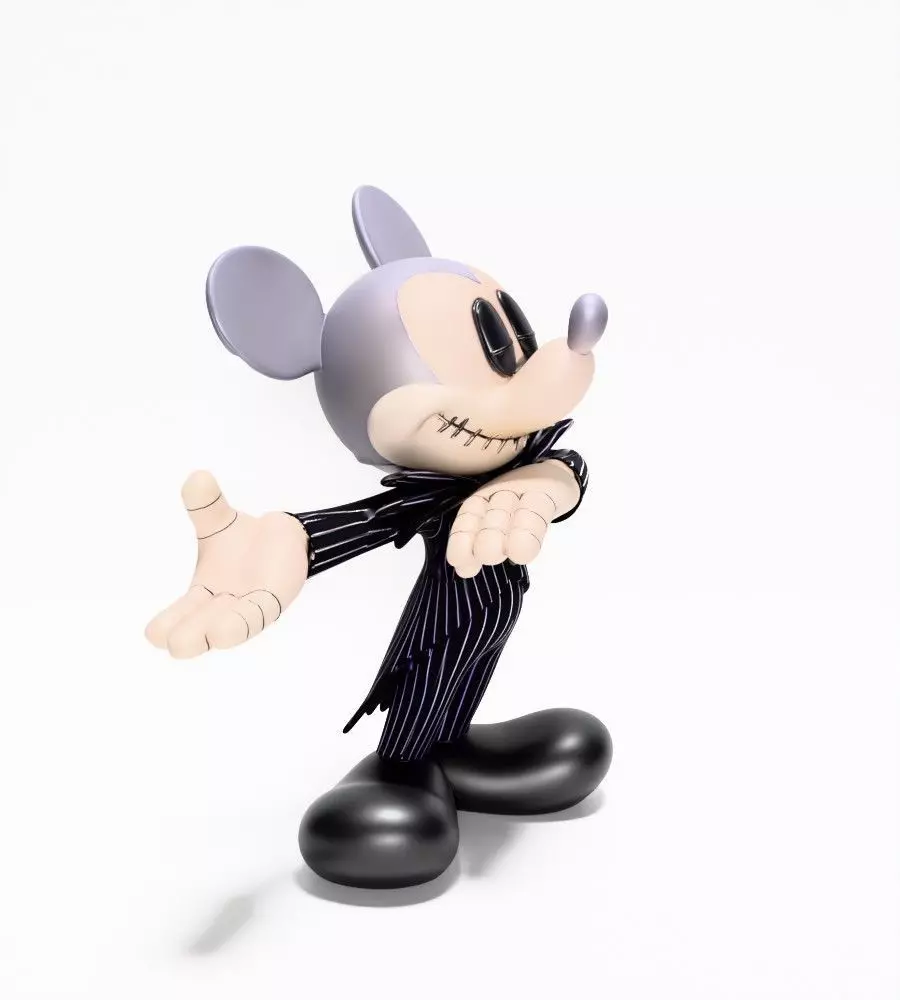 Mickey Mouse Jack Skellington Halloween toy 3D print model_19