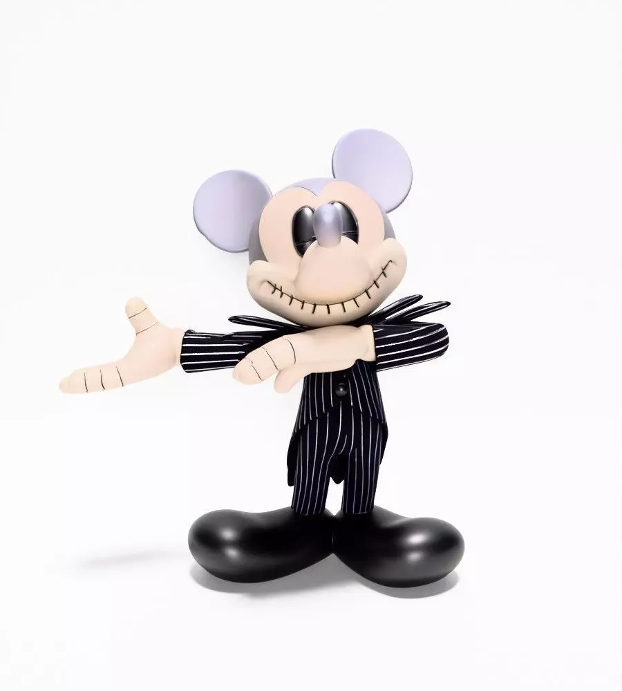 Mickey Mouse Jack Skellington Halloween toy 3D print model_1