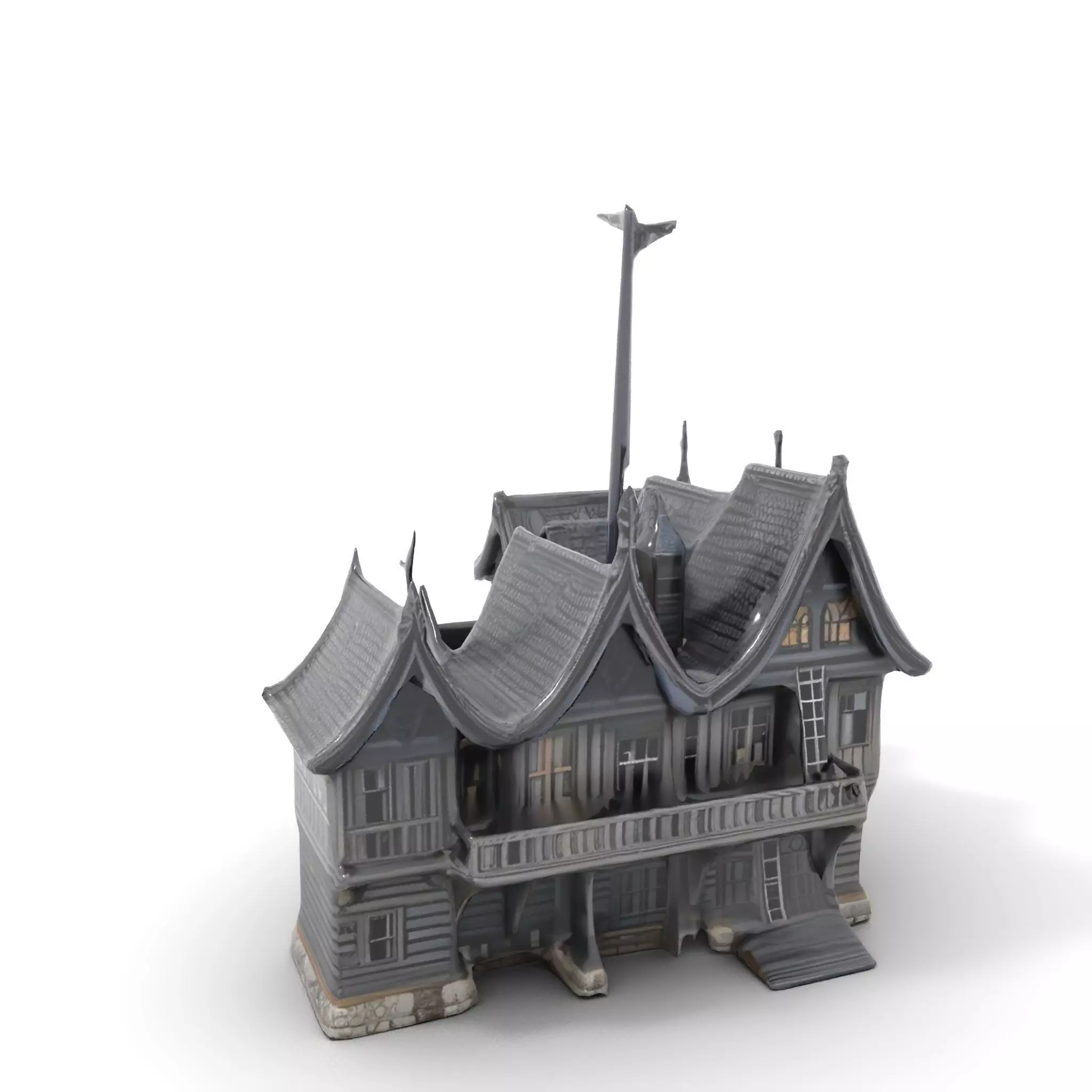 Gothic Mansion model pack Low-poly 3D model_16