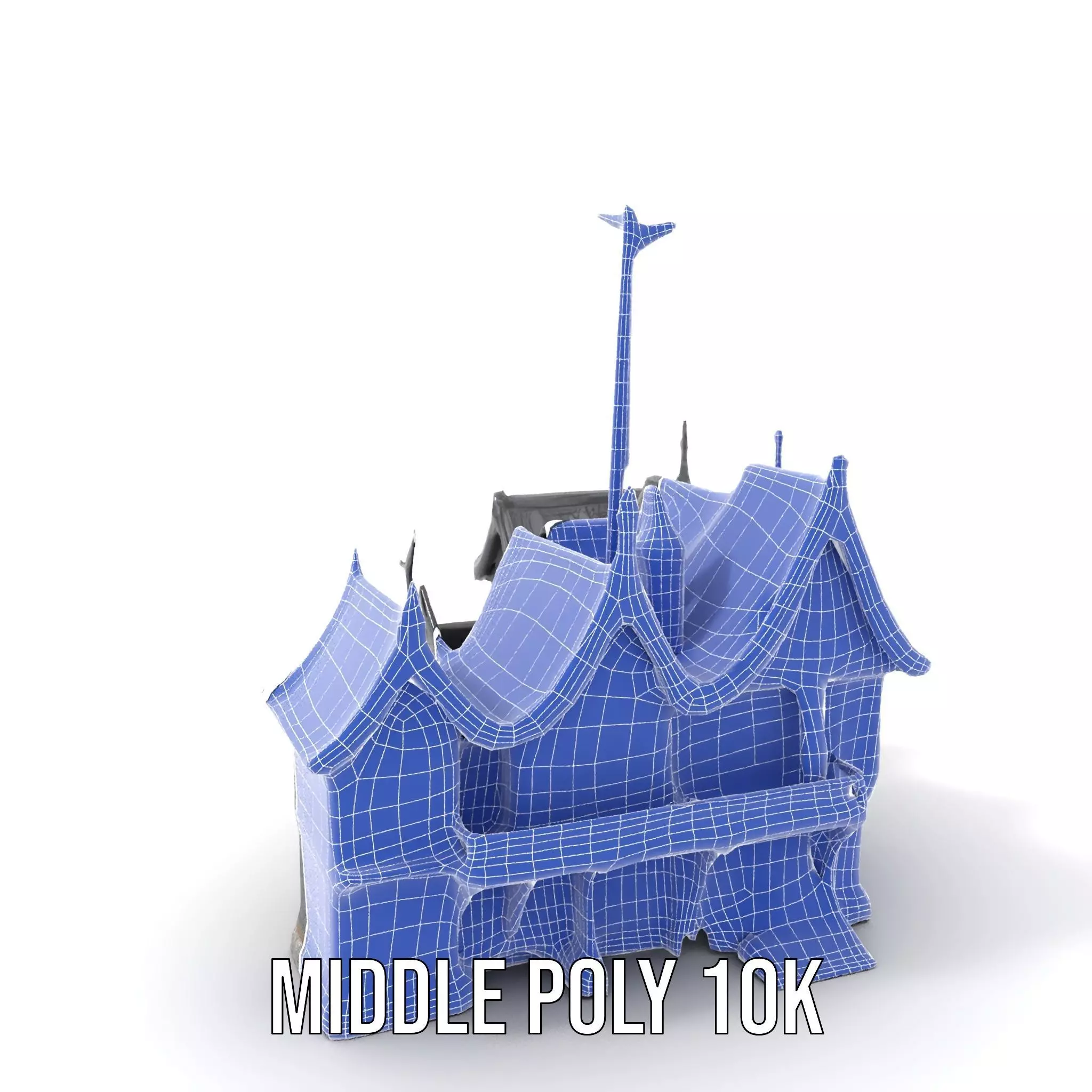 Gothic Mansion model pack Low-poly 3D model_18