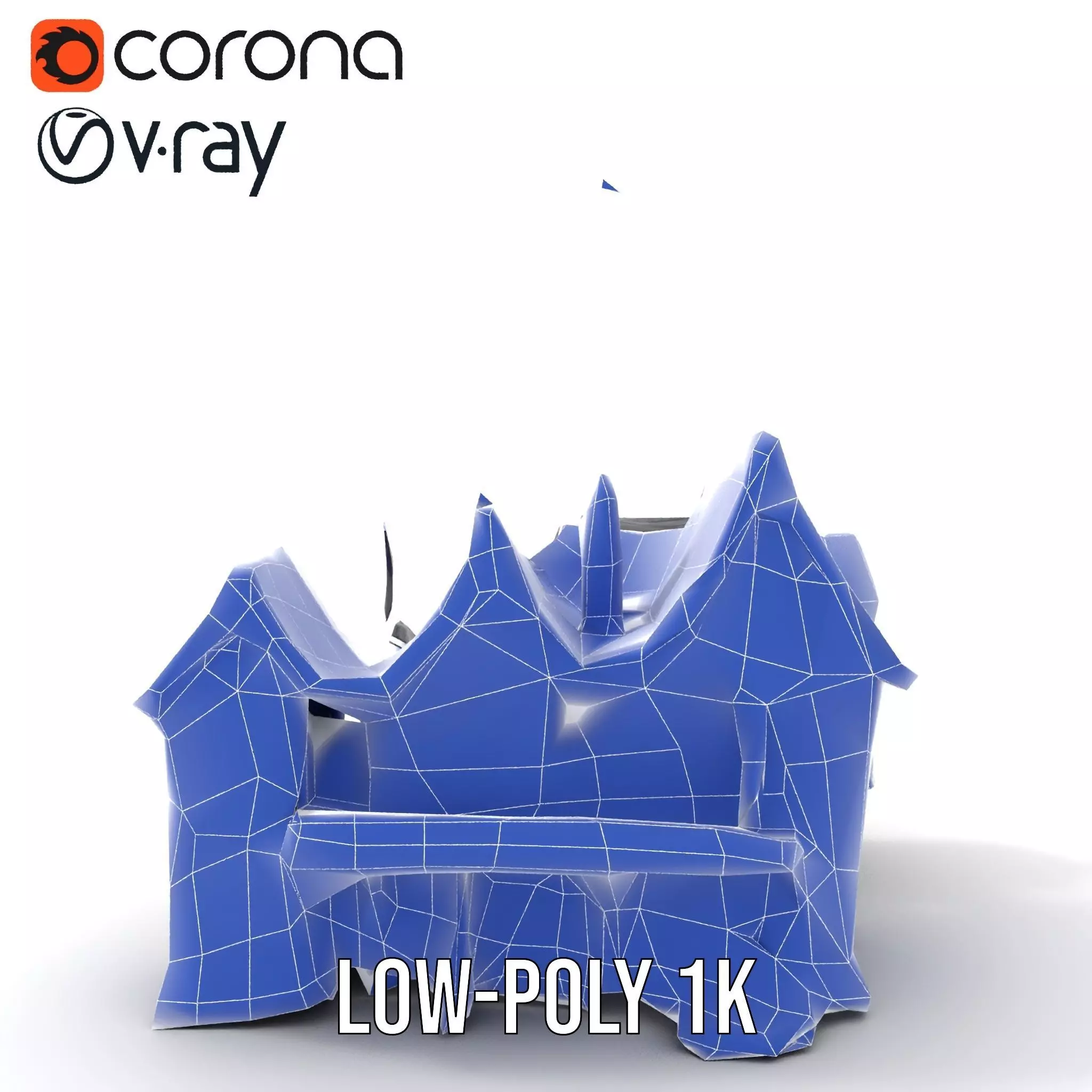 Gothic Mansion model pack Low-poly 3D model_27