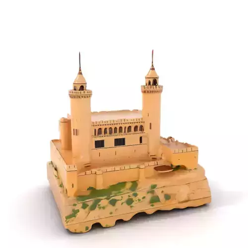 Majestic Castle Fortress model pack Low-poly 3D model Majestic Castle Fortress model pack Low-poly 3D model