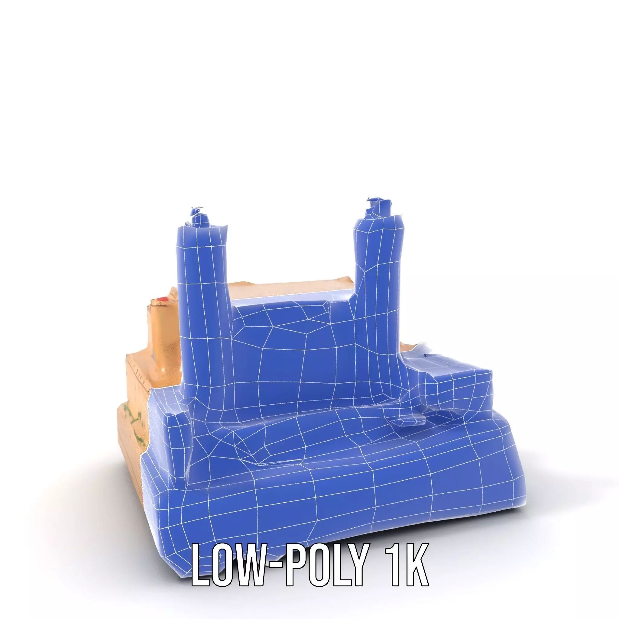 Majestic Castle Fortress model pack Low-poly 3D model_27