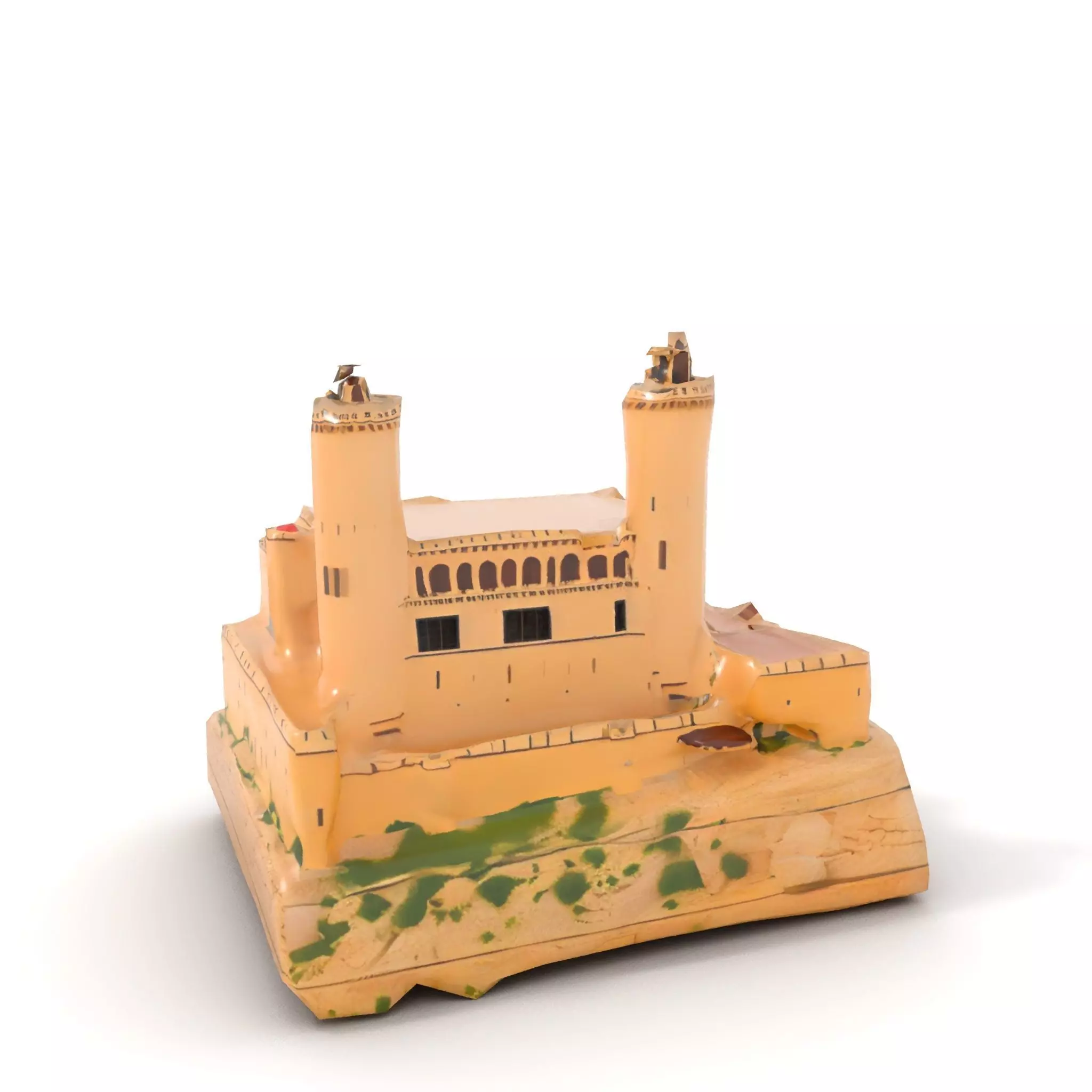 Majestic Castle Fortress model pack Low-poly 3D model_9