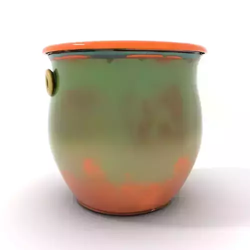 Antique Copper Planter model pack Low-poly 3D model