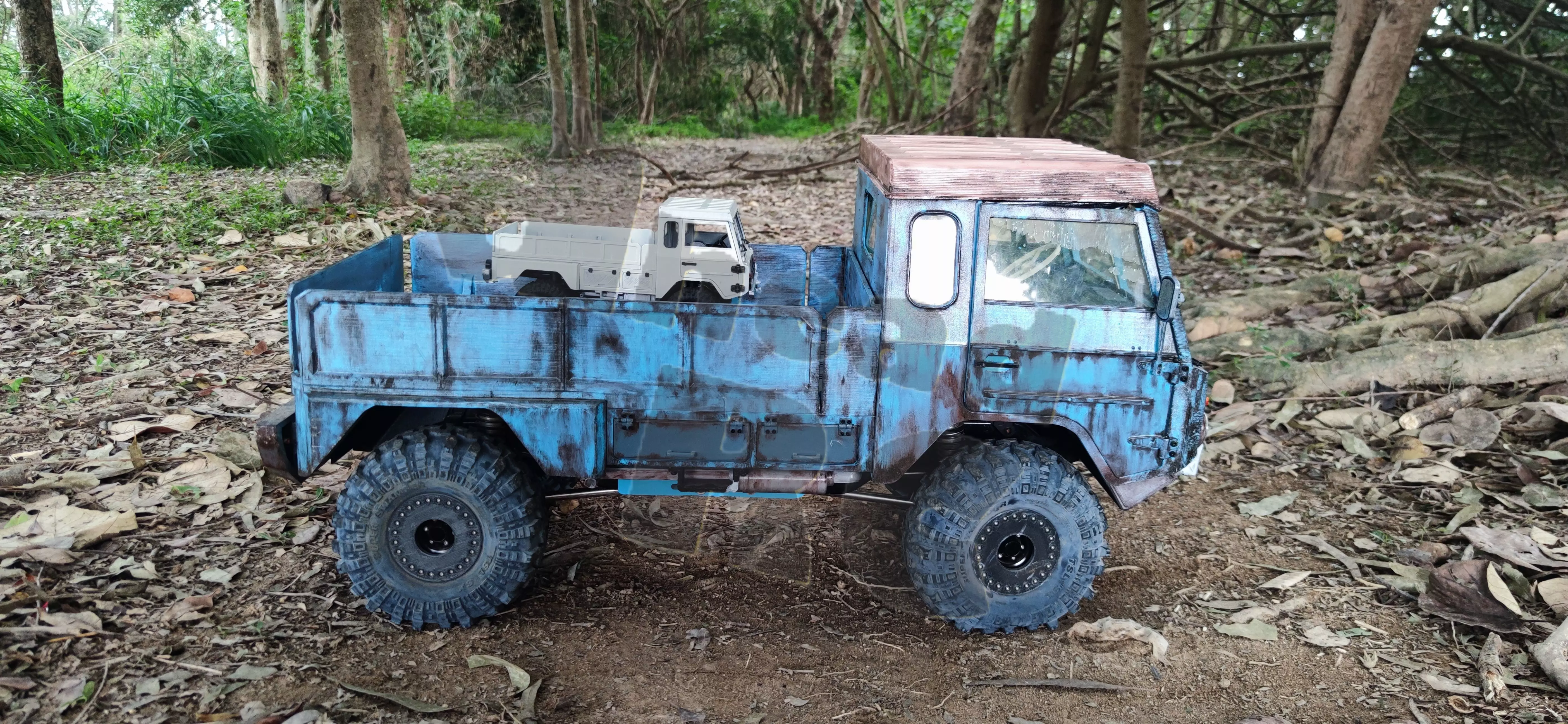 Crawler V306 Flatbed - 1-18 TRX4M RC body attachment 3D print model_11