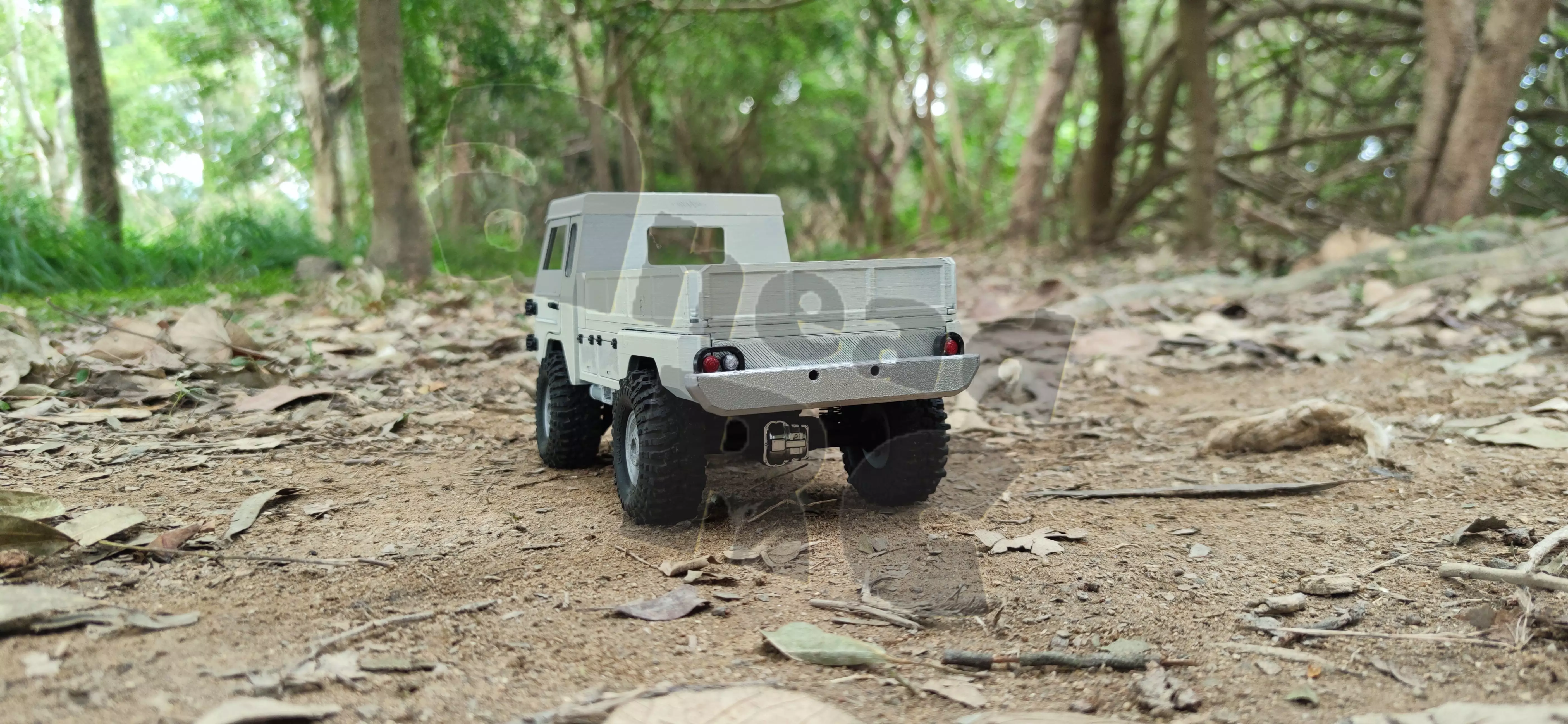 Crawler V306 Flatbed - 1-18 TRX4M RC body attachment 3D print model_5