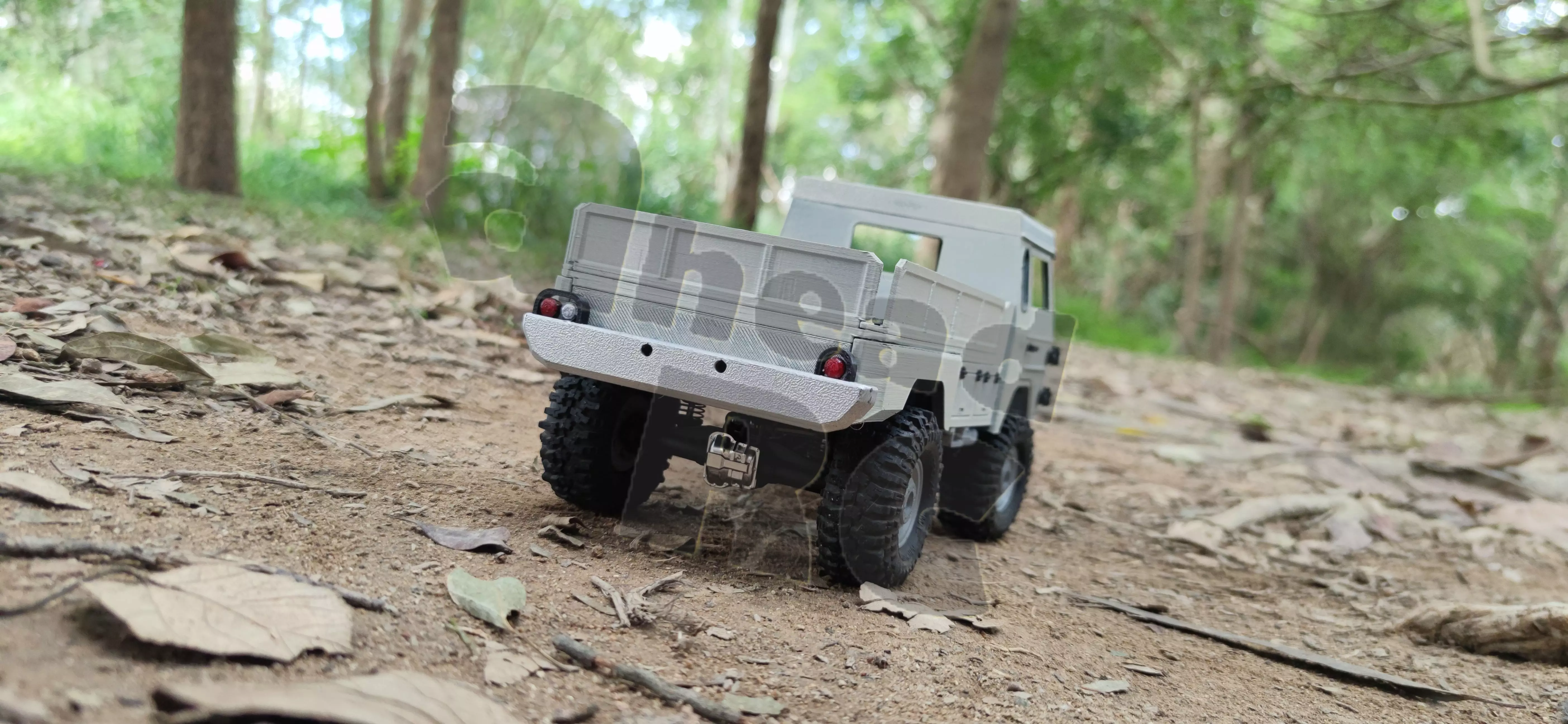 Crawler V306 Flatbed - 1-18 TRX4M RC body attachment 3D print model_0