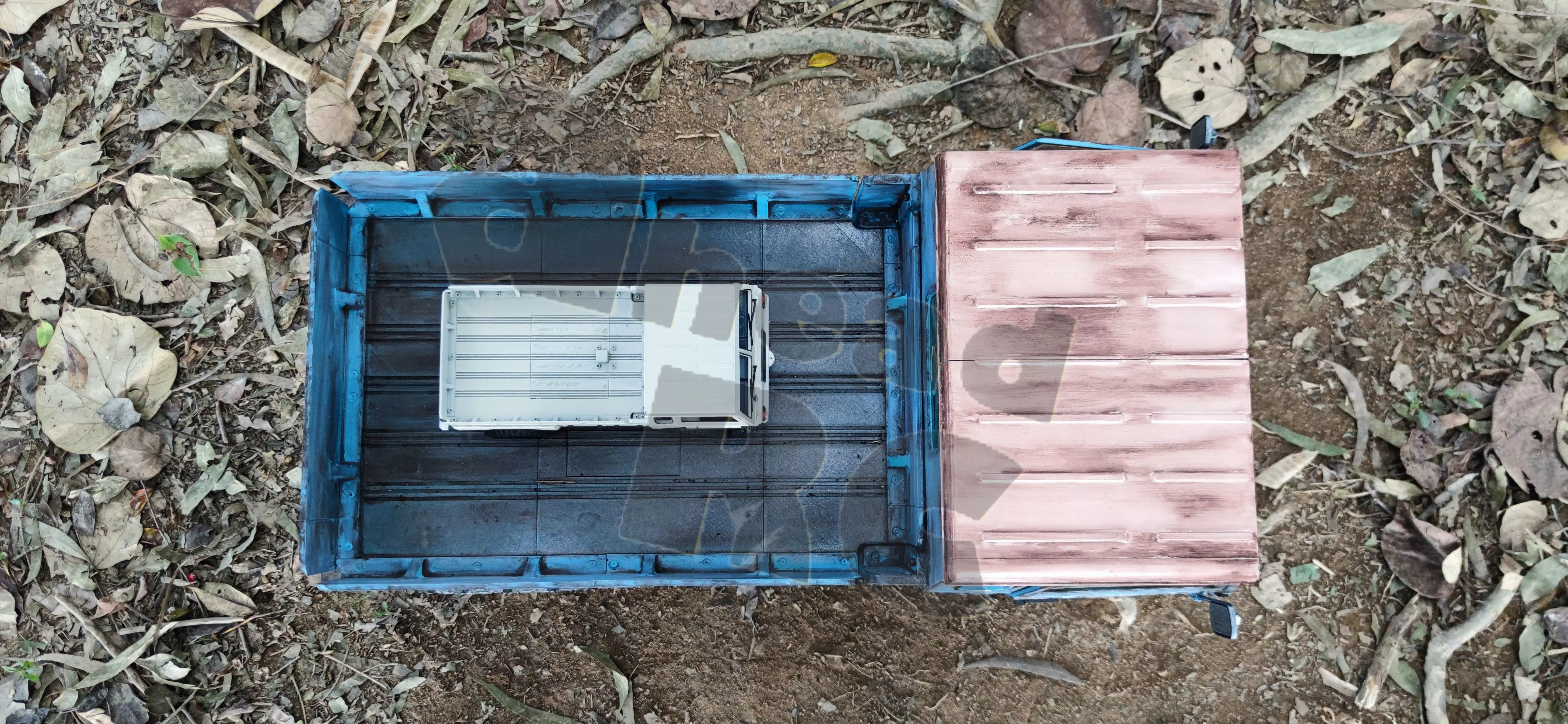 Crawler V306 Flatbed - 1-18 TRX4M RC body attachment 3D print model_12