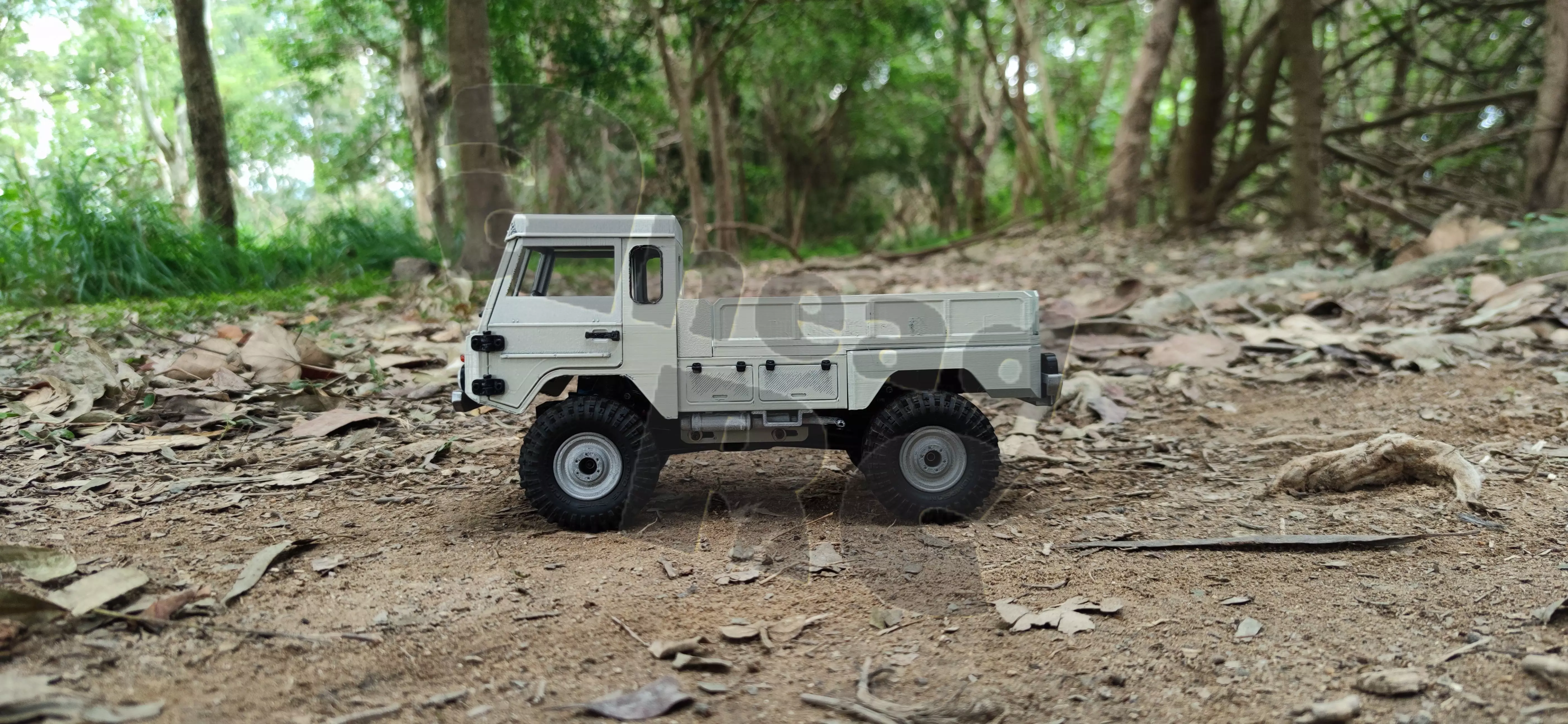 Crawler V306 Flatbed - 1-18 TRX4M RC body attachment 3D print model_3