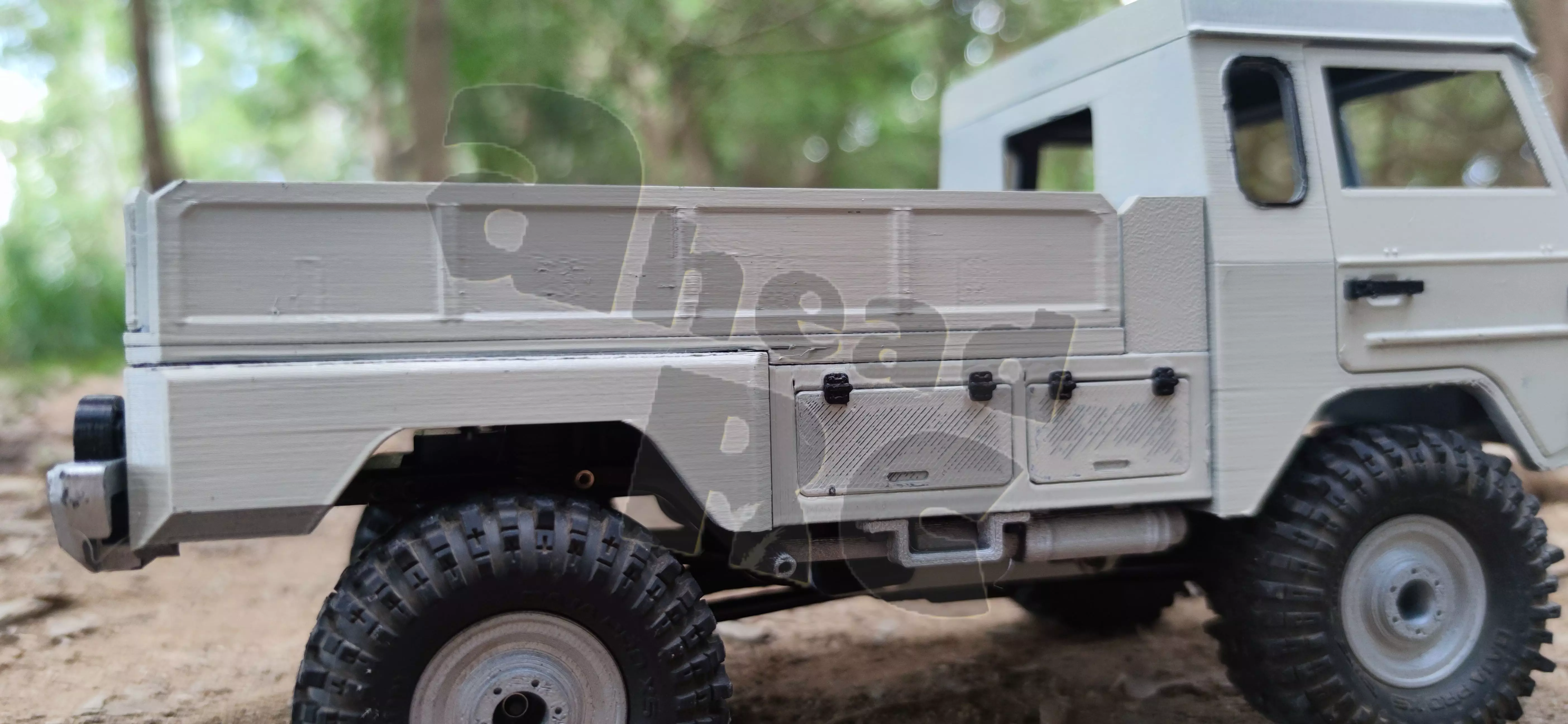 Crawler V306 Flatbed - 1-18 TRX4M RC body attachment 3D print model_4