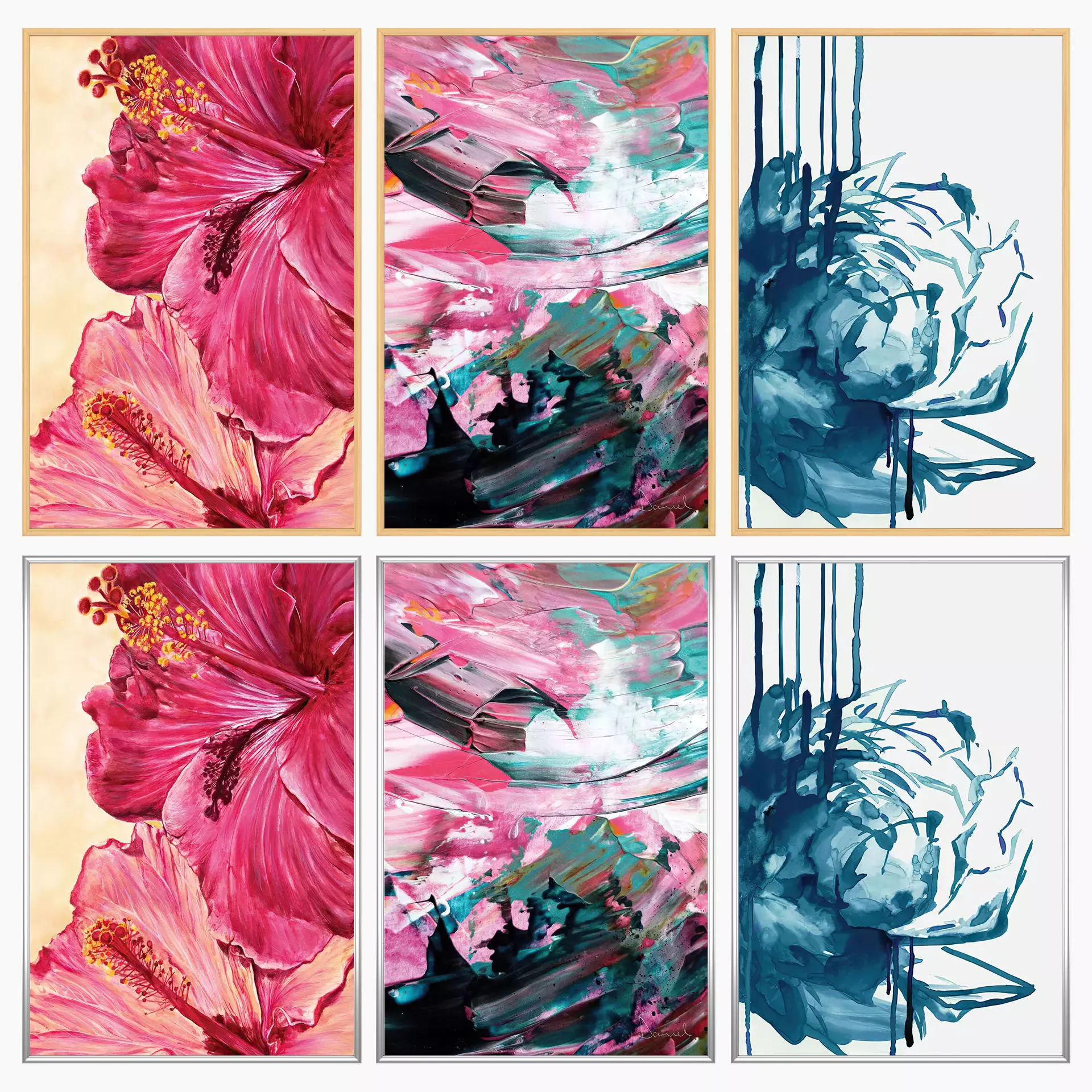 Wall Art Set 4393 3D model_2