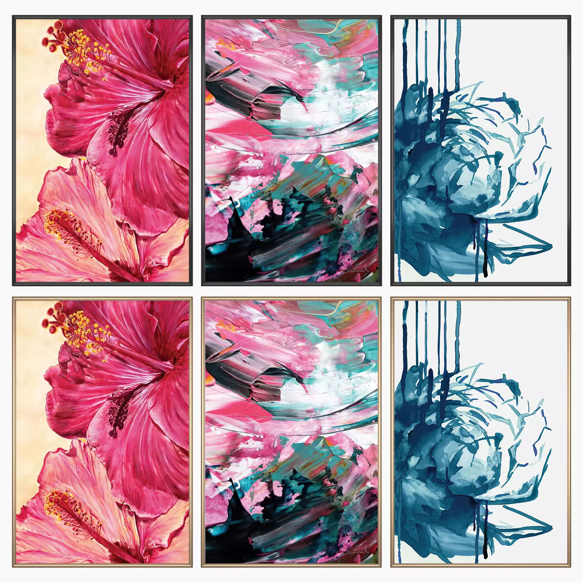 Wall Art Set 4393 3D model_1