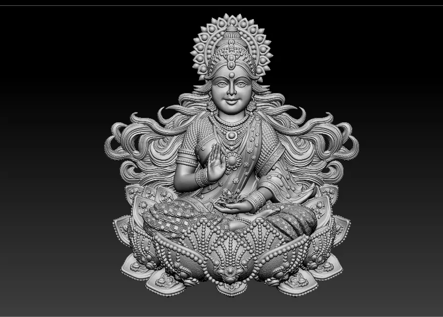 Laxmi Mata 3D print model 3D print model