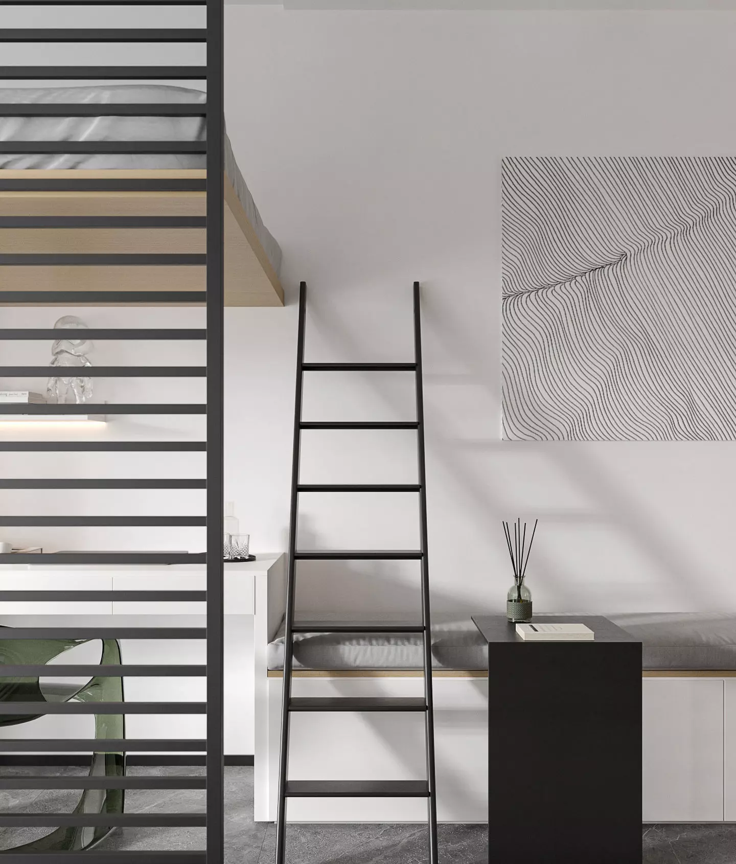 modern apartment interior 3D model_4