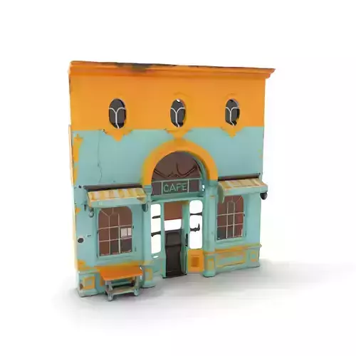 Charming Boutique Cafe model pack Low-poly 3D model