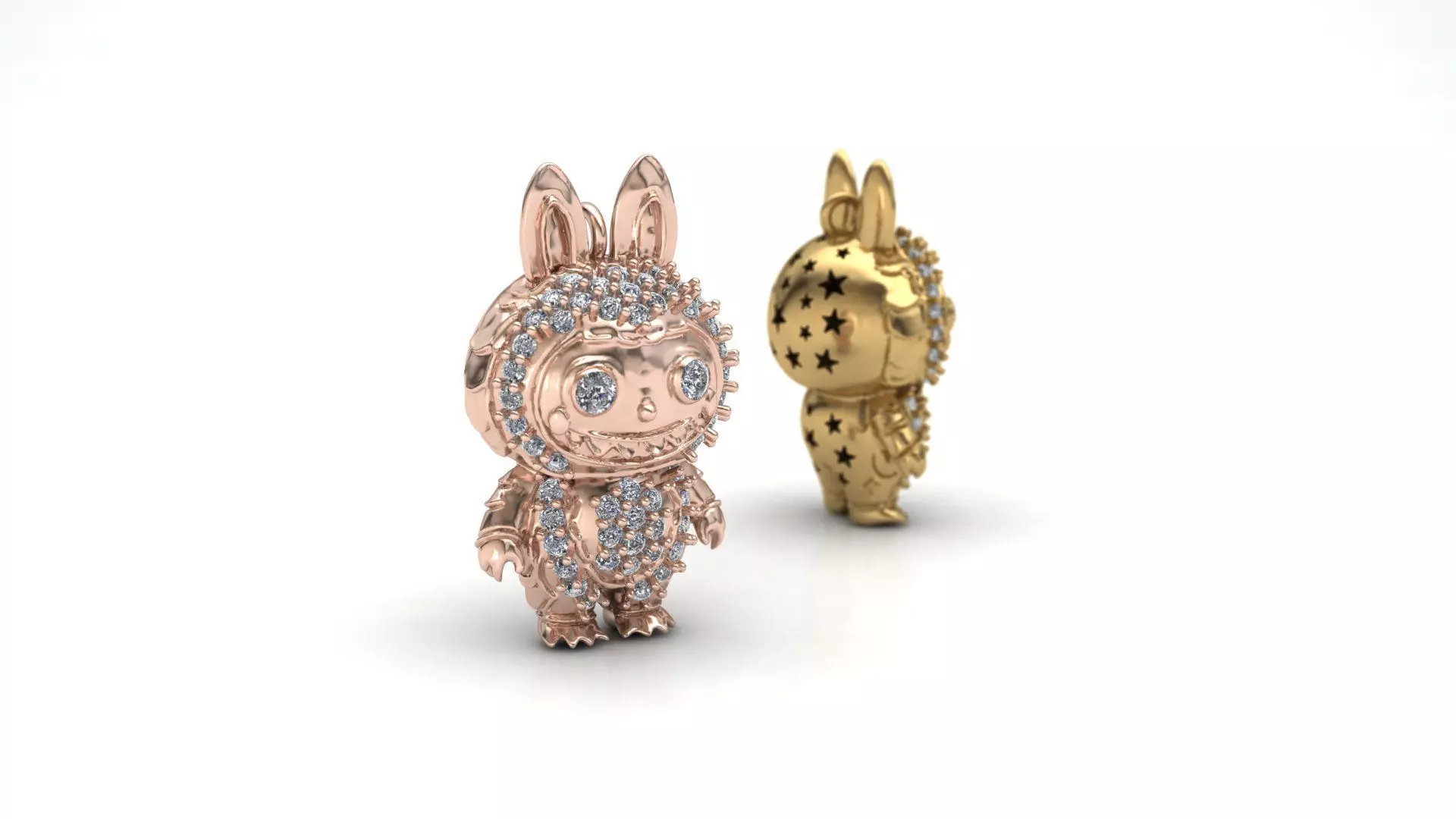 Lebubo pendant 3D print model_5